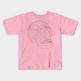 skull in pink ecopop Kids T-Shirt